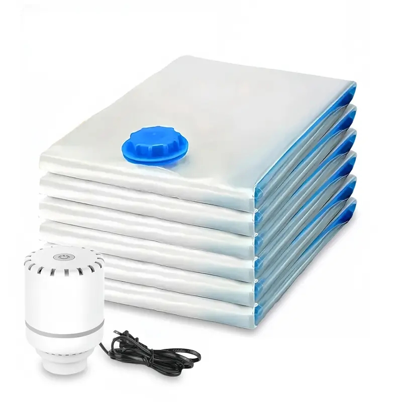 Food Storage Vacuum Seal Bags - 압축백 전기 펌프, 여행용 진공 백