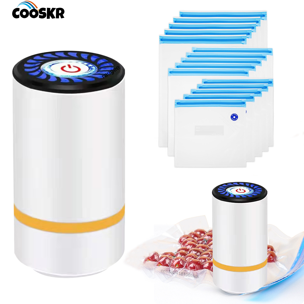 Food Storage Vacuum Seal Bags - 전기 에어 펌프 휴대용 자동 에어