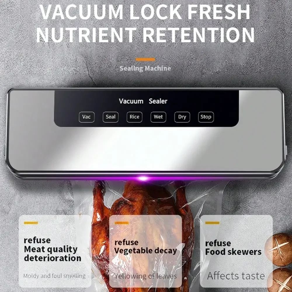 Food Storage Vacuum - 터치 버튼 전기 진공 포장기 다중