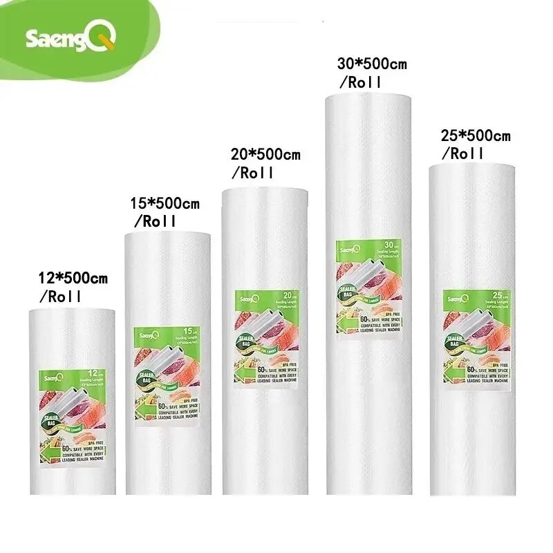 Food Storage Vacuum Seal Bags - SaengQ 진공 백 음식 진공용 밀봉기