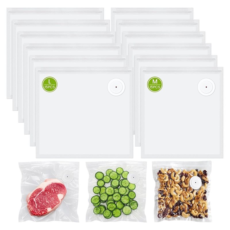 Food Storage Vacuum Seal Bags - 식품용 ABUD-진공 밀봉기 가방, 15개 8.3인치X8.7인치