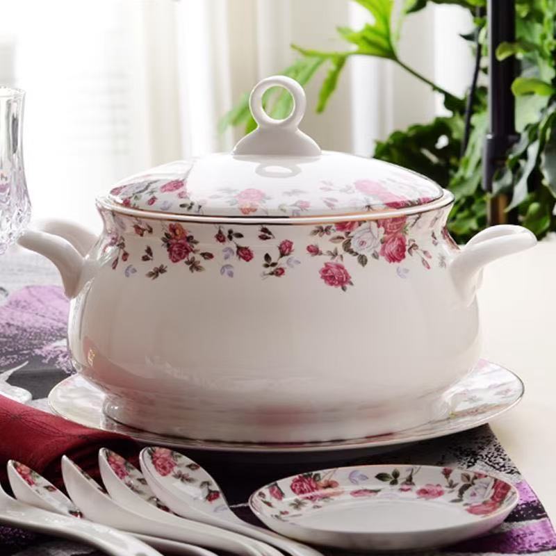 Food Storage In Plants - 9인치 본차이나 투린, 음식 보관용, 클래식
