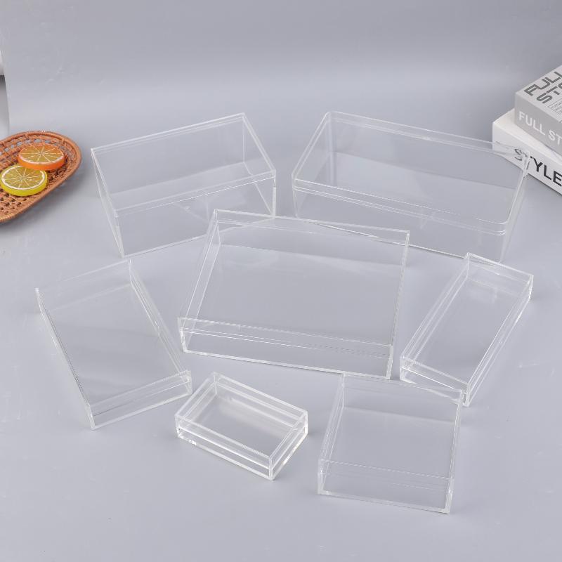 Food Storage In Plants - 두꺼운 직사각형 아크릴 보관함 높은 투명도