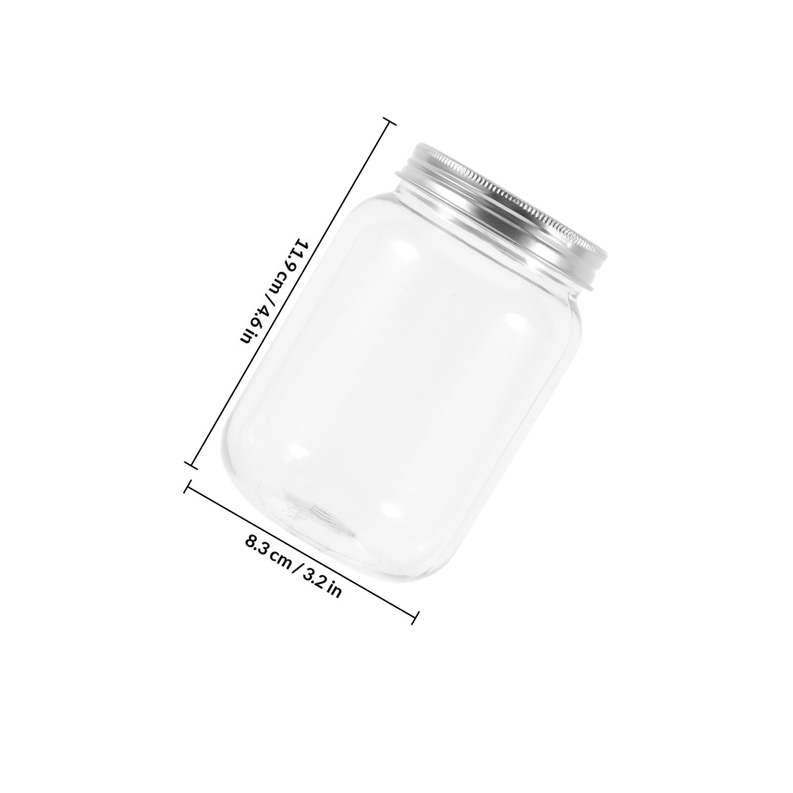 4개의 투명 플라스틱 병, 밀폐 뚜껑 포함, 주방 보관 - Food Storage Jars Airtight 리뷰 및 가격