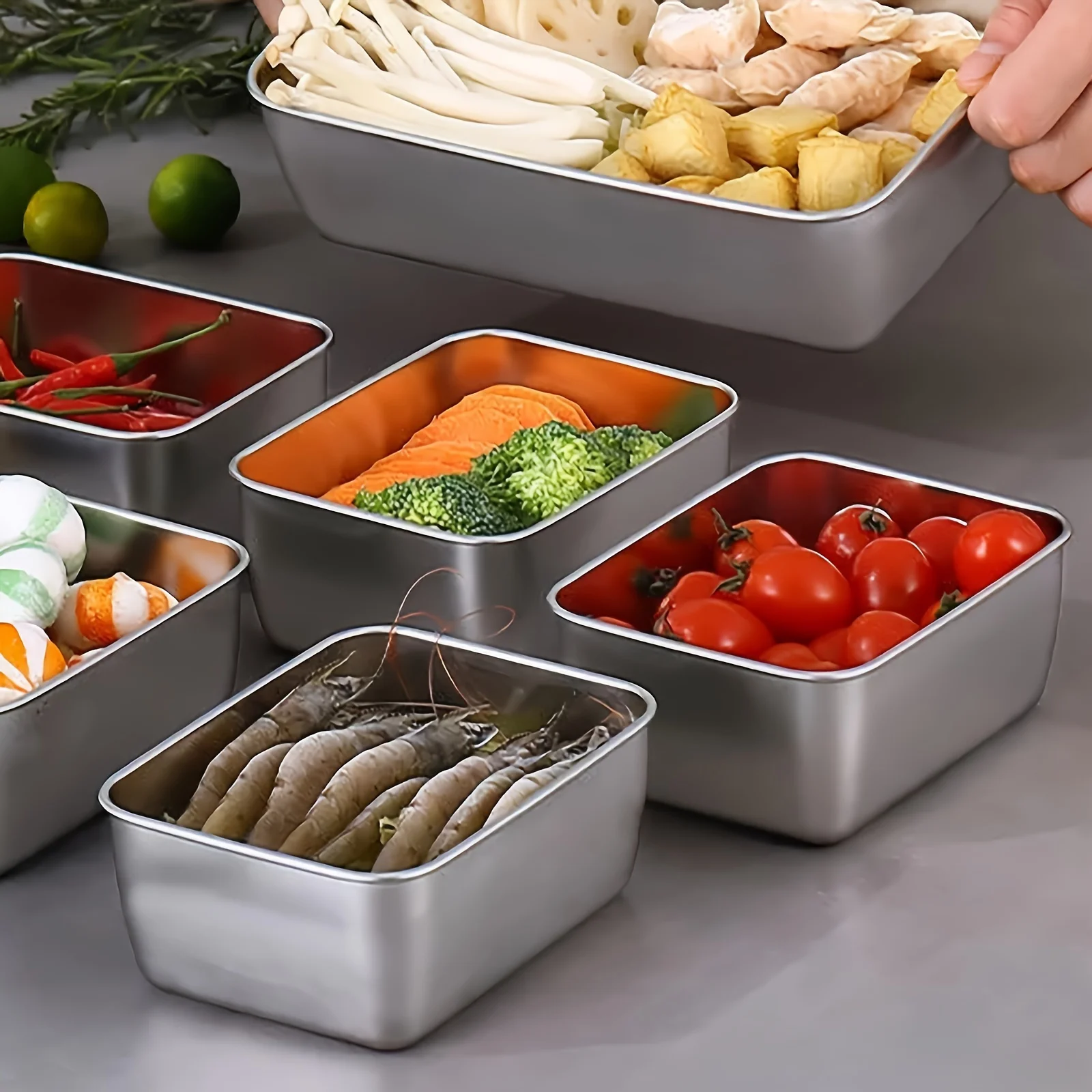 스테인리스 스틸 식품 보관 용기 세트 (뚜껑 포함) - - Food Storage Camping 리뷰 및 가격