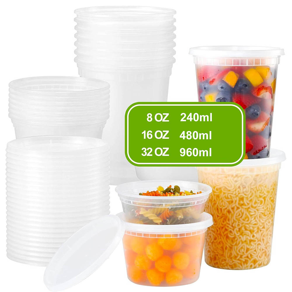 플라스틱 델리 음식 용기(뚜껑 포함), 8oz 16oz - Food Storage Variety Pack 리뷰 및 가격
