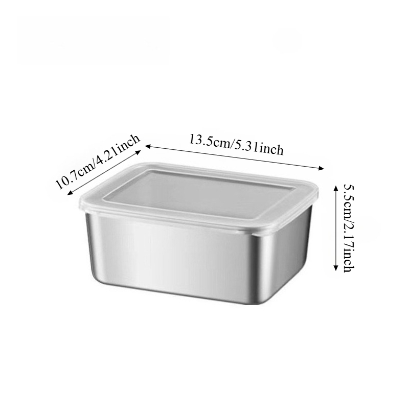 3/6개 스테인리스 스틸 직사각형 음식 보관 용기(뚜껑 - Storage Food Tray 리뷰 및 가격