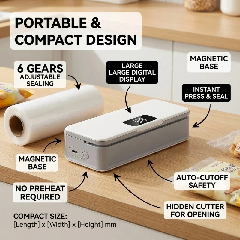 미니 열 실러 비닐봉투 열 밀봉기 충전식 플라스틱 보관 - Food Storage Vacuum Sealer Machine 리뷰 및 가격