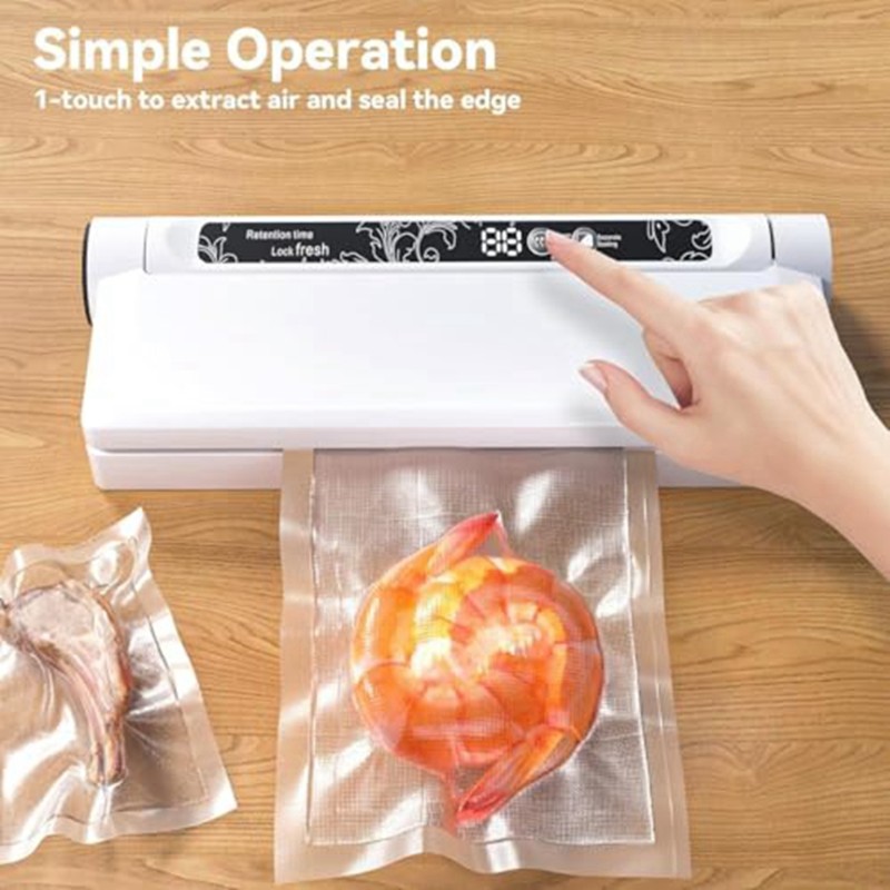 M10K 식품 진공 밀봉기, 75KPA 강력한 흡입력, - Food Storage Vacuum Seal Bags 리뷰 및 가격