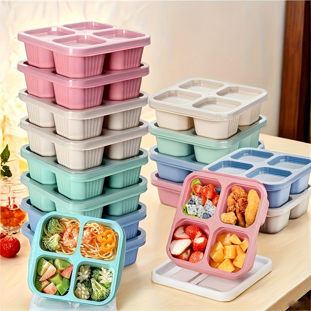 SGIAWETA-2피스 뚜껑 있는 도시락 세트, 4칸  - Food Storage And Preparation 리뷰 및 가격