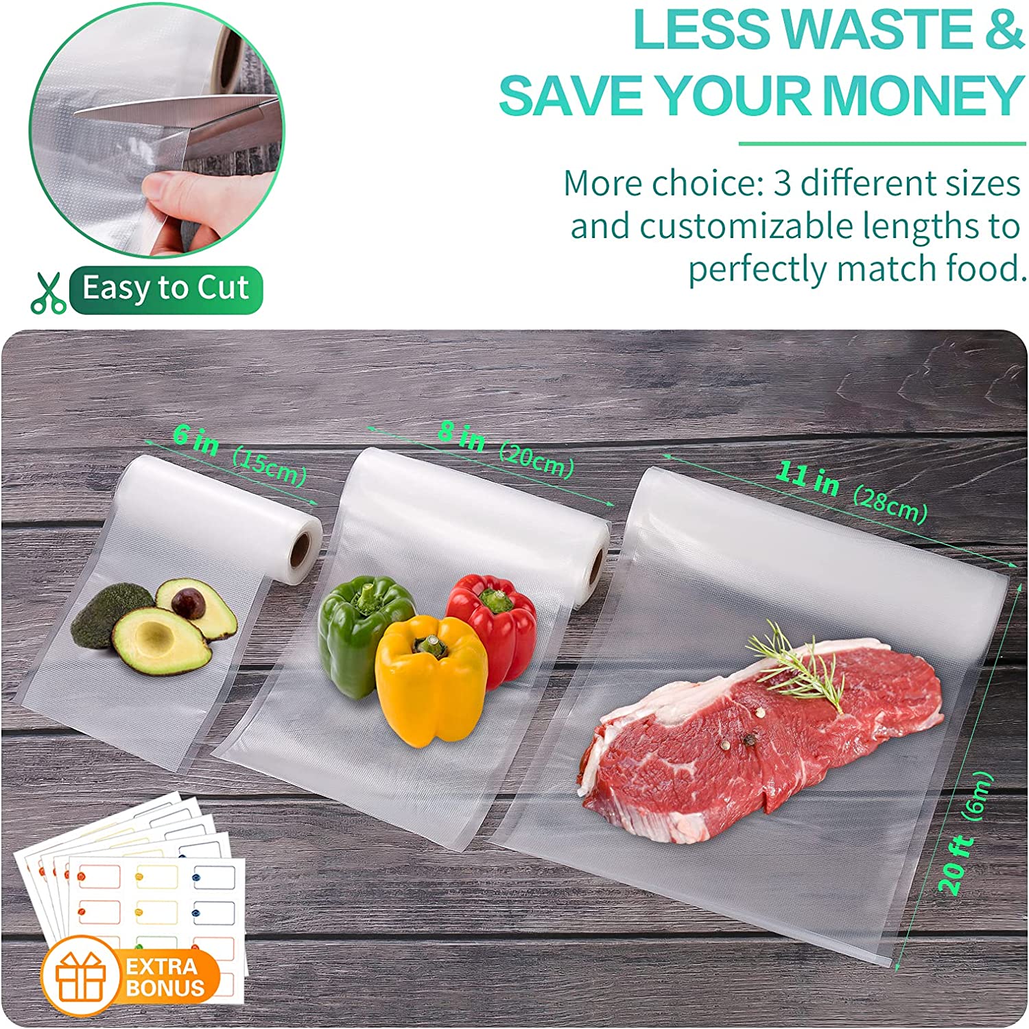 진공 식품 포장용 주방 가방 진공 밀봉 가방 수비드 보 - Food Storage Vacuum Seal Bags 리뷰 및 가격