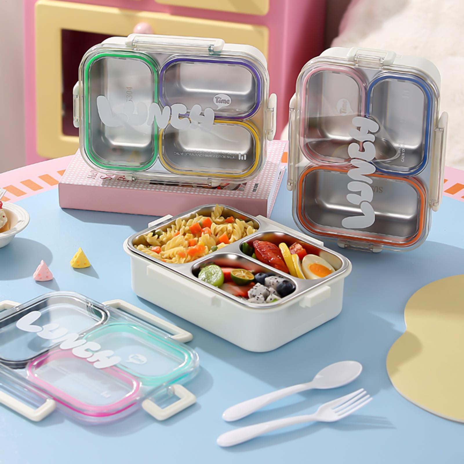 스테인리스 스틸 도시락 3칸 음식 보관 용기 식사 운반 - Food Storage Camping 리뷰 및 가격