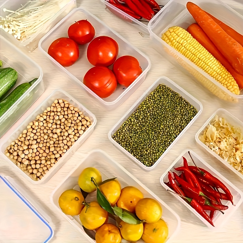 8Pcs 용기 4개 뚜껑 4개 세트 주방 밀폐용기 플라 - Food Storage Vegetables 리뷰 및 가격