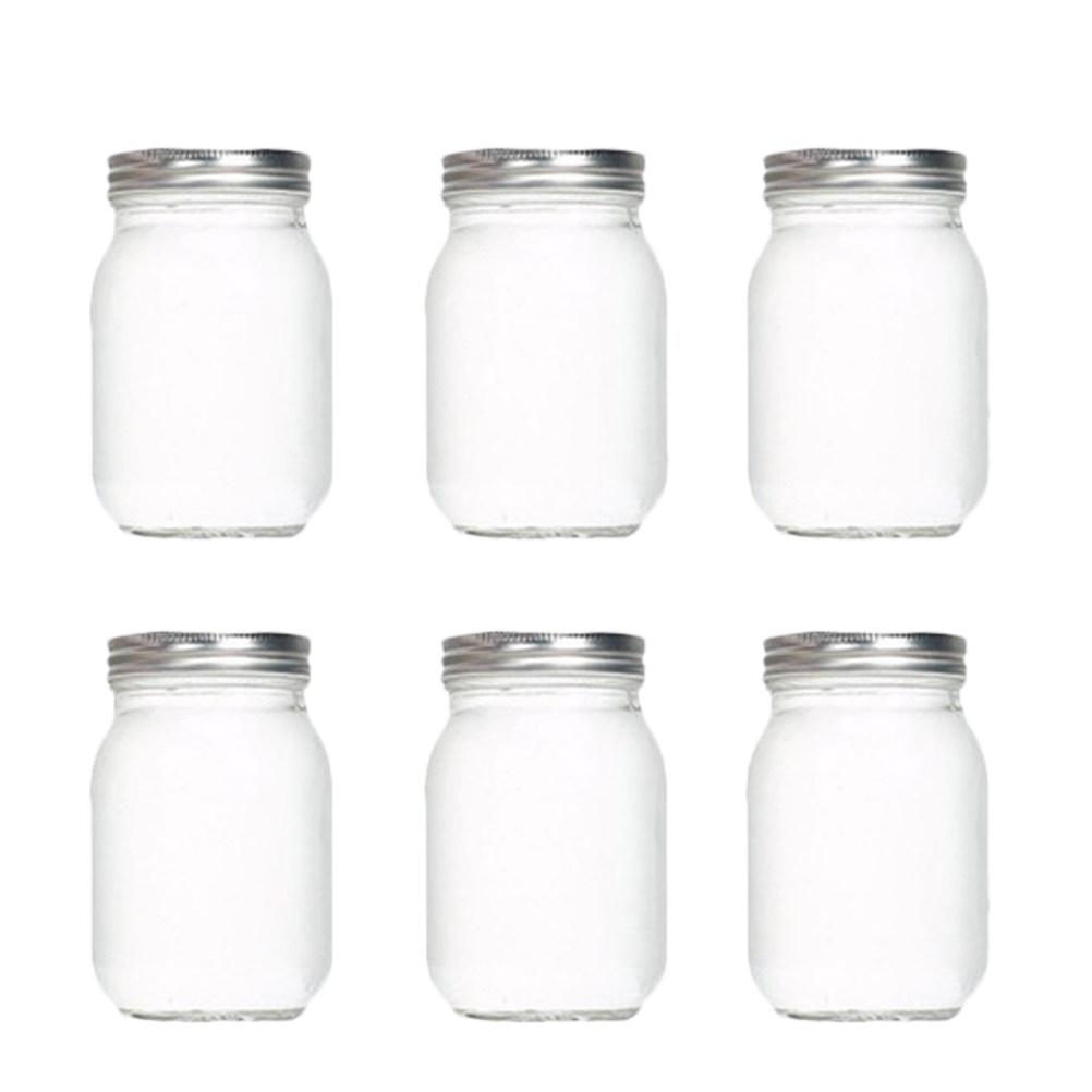 6Pcs 투명한 둥근 유리병, 식품 저장용 밀폐 뚜껑  - Food Storage Jars Airtight 리뷰 및 가격