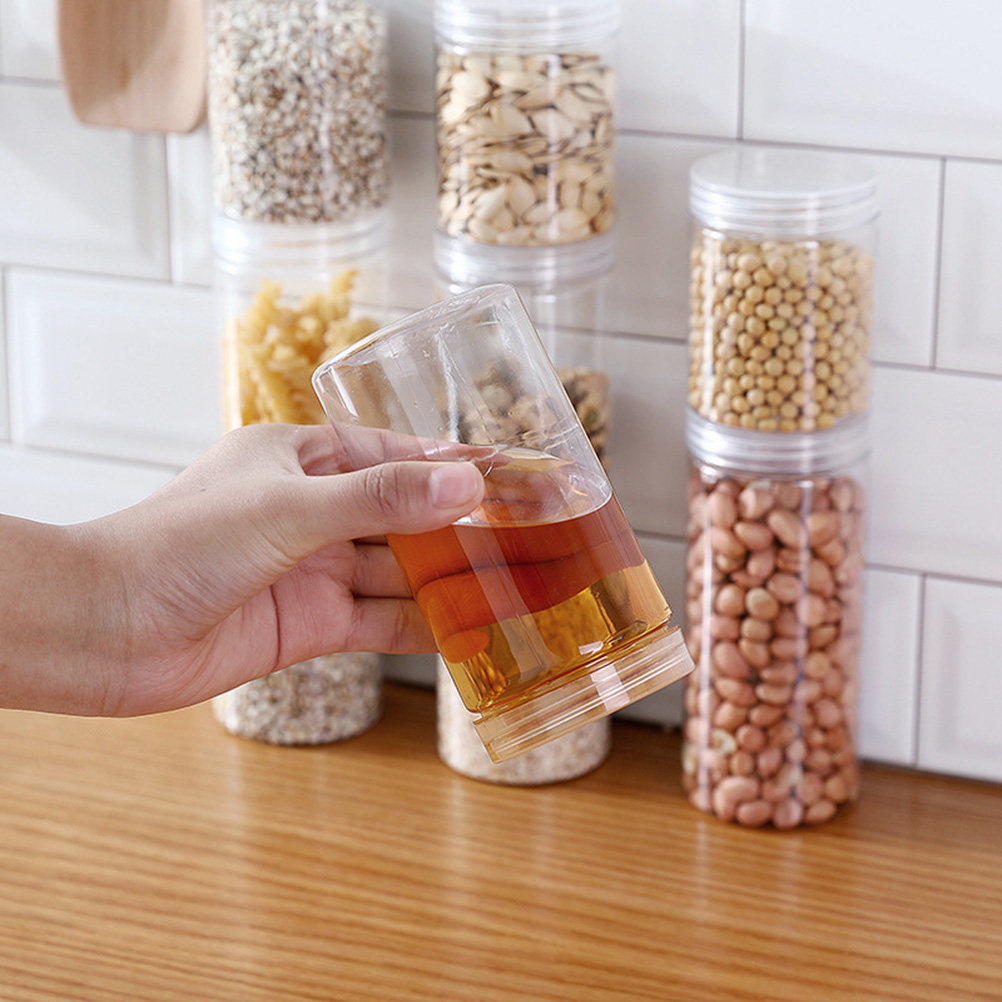 10개입 투명 고급 플라스틱 식품 저장 용기, 밀폐 뚜 - Food Storage Jars Airtight 리뷰 및 가격