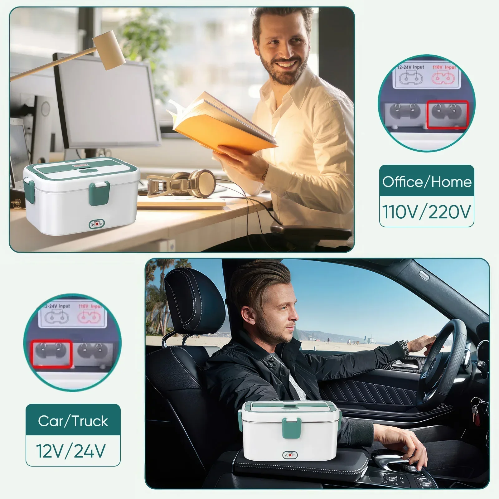 전기 도시락 상자 식품 워머 1.8L 80W 야외 캠핑 - Food Storage Camping 리뷰 및 가격
