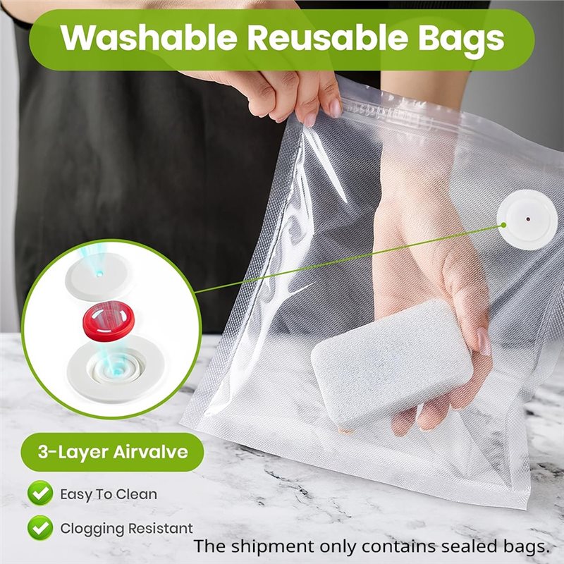 식품용 ABUD-진공 밀봉기 가방, 15개 8.3인치X - Food Storage Vacuum Seal Bags 리뷰 및 가격