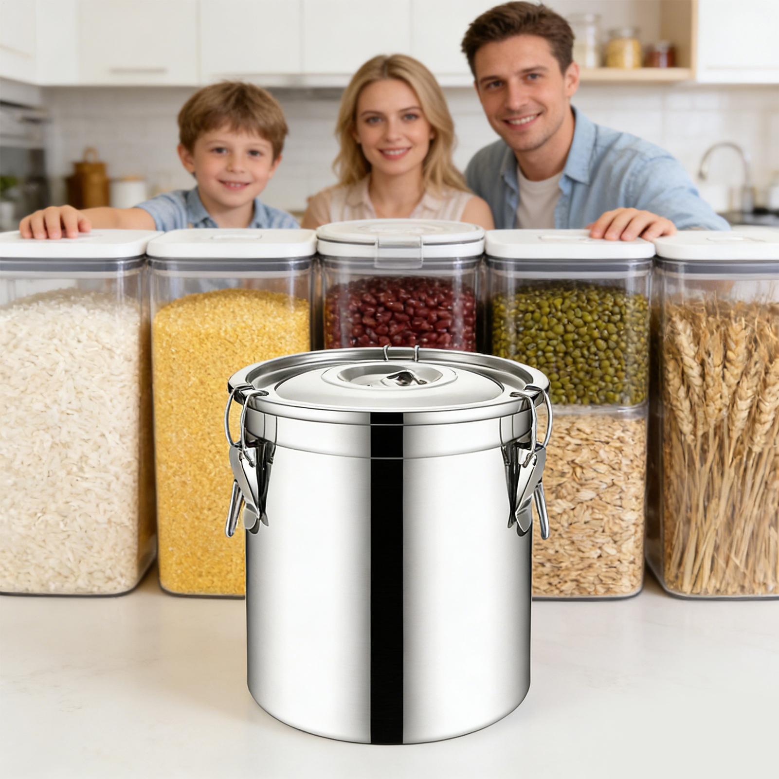 6L 스테인리스 스틸 밀폐 용기, 밀폐 식품 보관 용기 - Food Storage Jars Airtight 리뷰 및 가격