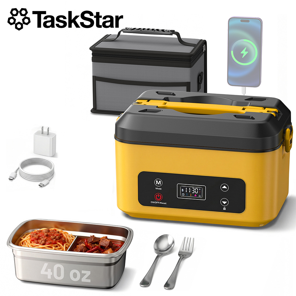 태스크스타 휴대용 가열 도시락 40온스 무선 누수 방지 - Food Storage Camping 리뷰 및 가격
