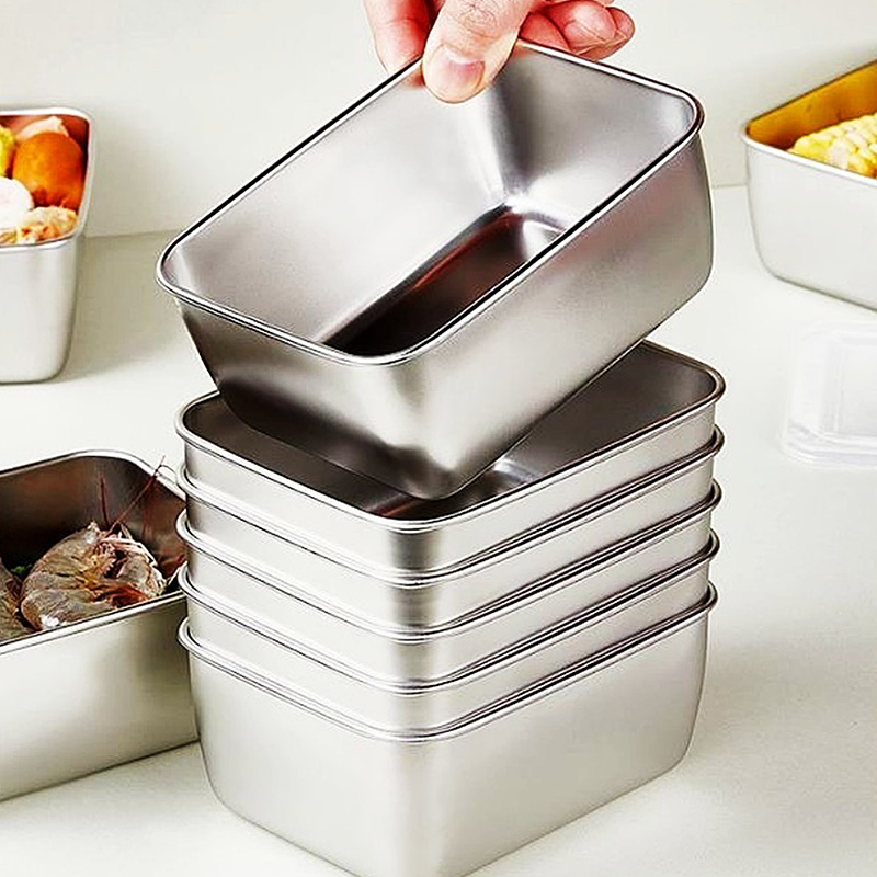 1PC 스테인리스 스틸 냉장고 식품 보관 상자 플라스틱 - Food Storage And Preparation 리뷰 및 가격
