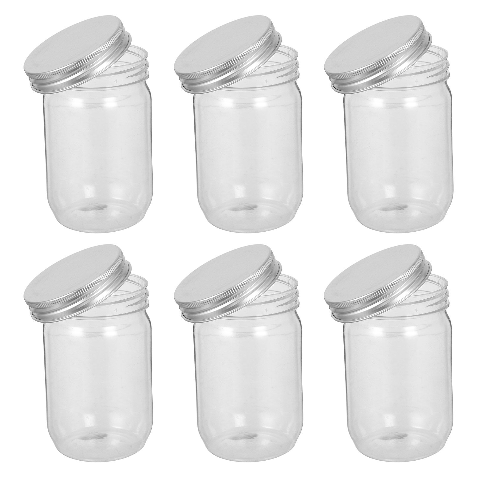 6Pcs 투명 플라스틱 메이슨 항아리(밀폐 뚜껑 포함) - Food Storage Jars Airtight 리뷰 및 가격