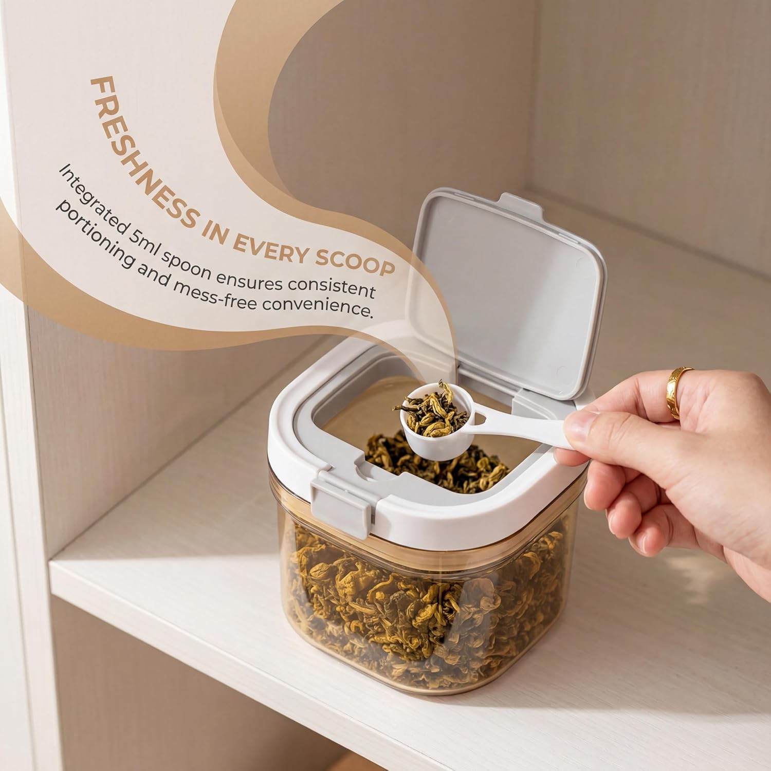 2개 세트 커피 캐니스터(스쿱 포함) 밀폐형 커피 보관 - Food Storage Jars Airtight 리뷰 및 가격