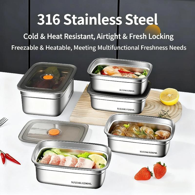 스테인리스 스틸 밀폐형 도시락 대용량 식품 안전 보관  - Food Storage Camping 리뷰 및 가격