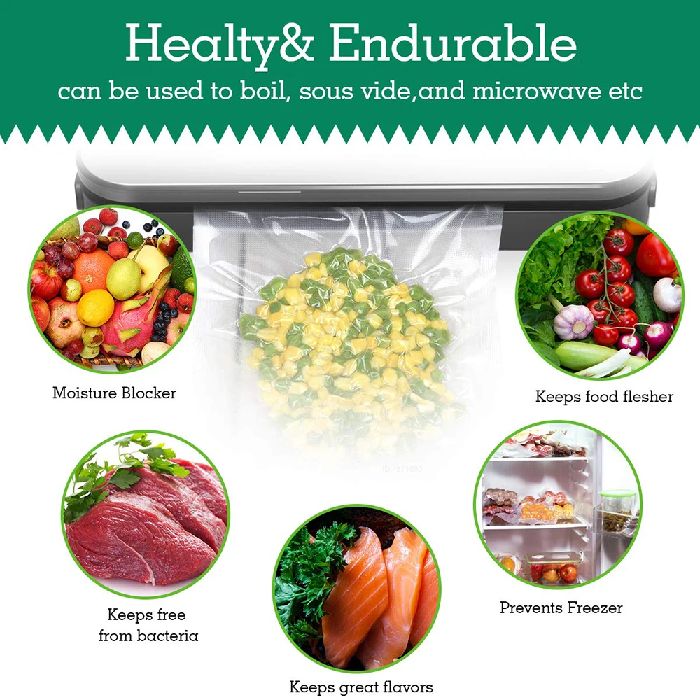진공 포장기 포장용 Sous Vide 롤 백 진공 실러 - Food Storage Vacuum Seal Bags 리뷰 및 가격