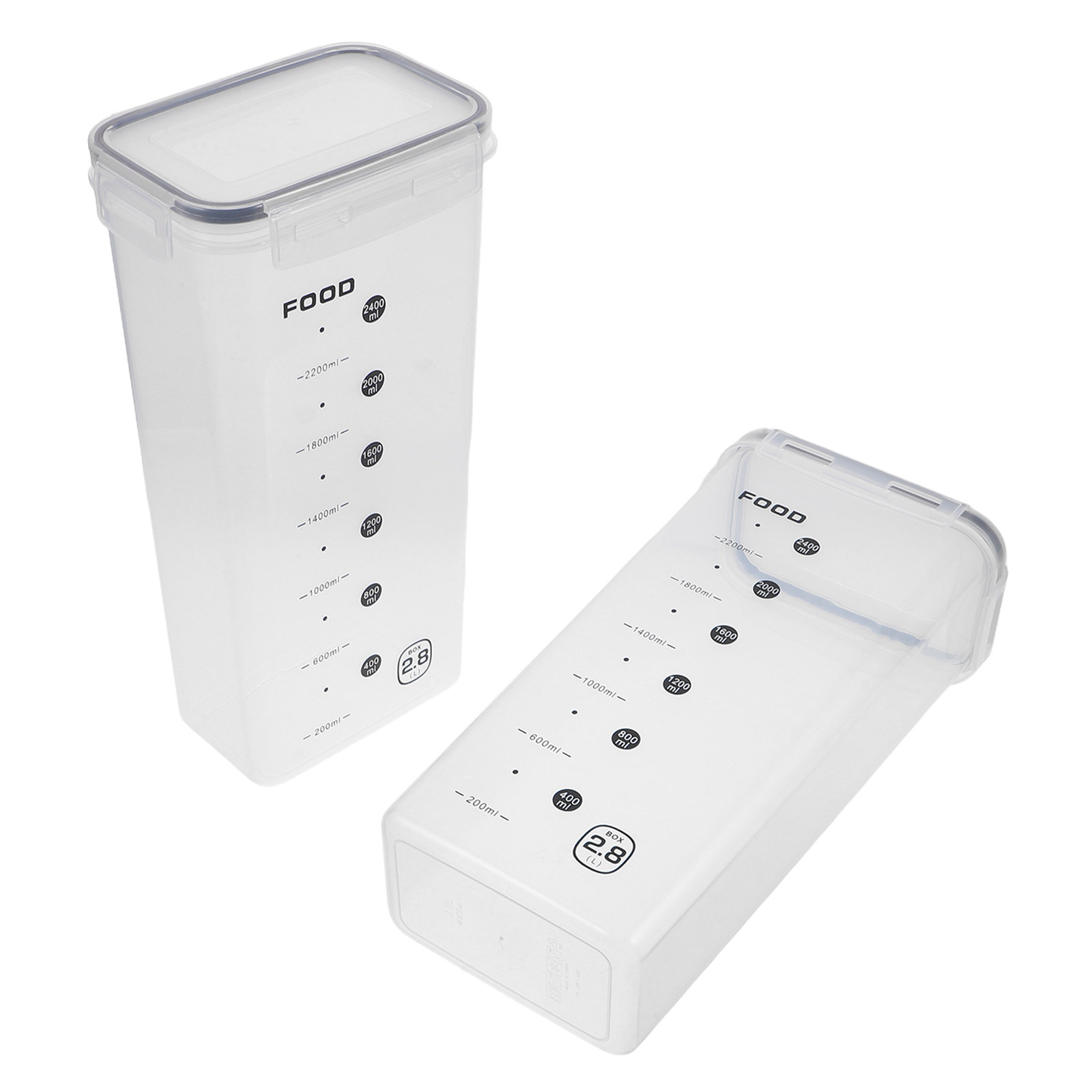 2개 투명 곡물 보관 용기 밀폐형 쌀 시리얼 파스타 디 - Food Storage Jars Airtight 리뷰 및 가격