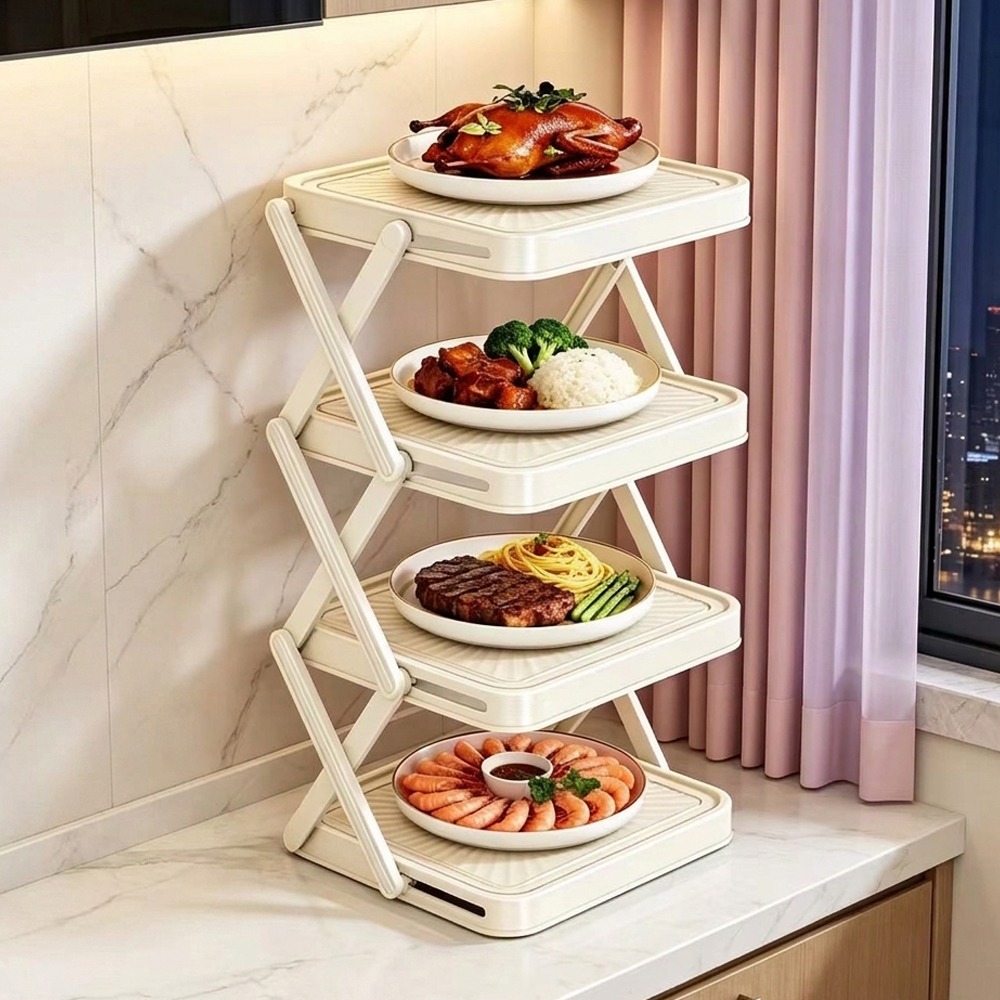3/4단 식기 보관 랙 대용량 공간 절약형 음식 준비대 - Food Storage And Preparation 리뷰 및 가격
